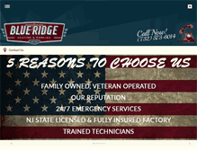 Tablet Screenshot of blueridgehvac.com